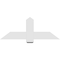 Ekena Millwork Eugene Architectural Grade PVC Gable Bracket, 48"W x 18"H x 2"D x 6"F, 9/12 Pitch GBP048X18X0206EUG00 - alternate 3